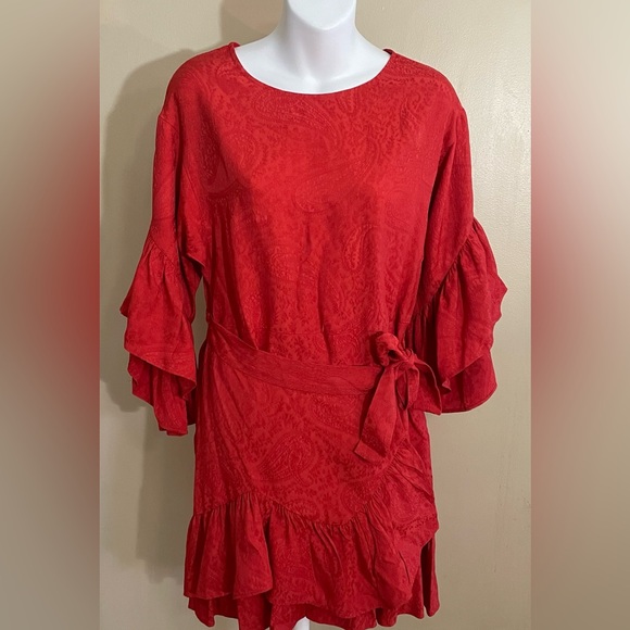 Maje Rahima Rouge Dress Womens Size 1 Small Red - Picture 1 of 7